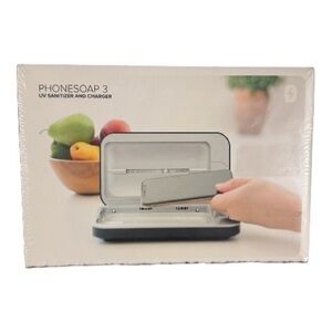 PhoneSoap 3 UV Sanitizer & Charger Black NEW Sealed PhoneSoap3
